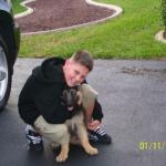 Zues and one of his boys
Libby and Jerry Lee puppy
